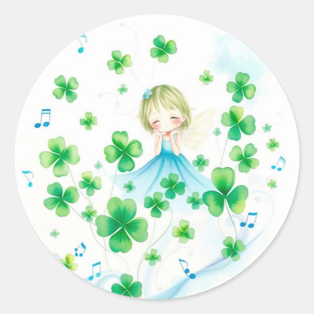 Adesivo Design de Clover para Rua. Dia de Patrick (Frente)