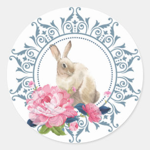 Adesivo design de coelho da Páscoa elegante