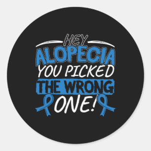Adesivo Design de Consciência Alopecia para um Apoiante da