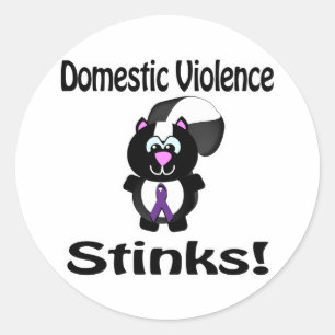 Adesivo Design de conscientização sobre gambá que a violên