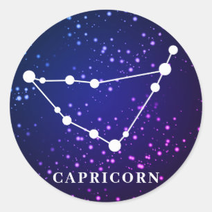 Adesivo Design de constelação de Capricórnio Zodiac