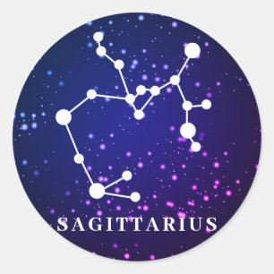 Adesivo Design de constelação de Sagittarius Zodiac