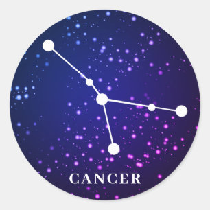 Adesivo Design de constelação Zodiac cancer