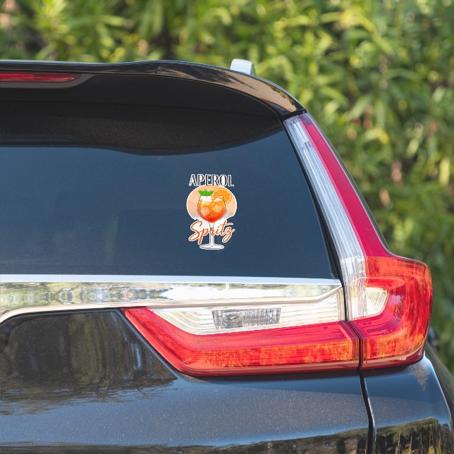 Adesivo Design de Coquetel Aperol Spritz (Lado do carro)