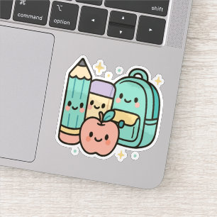 Adesivo Design de Desenho Animado para Volta às Aulas