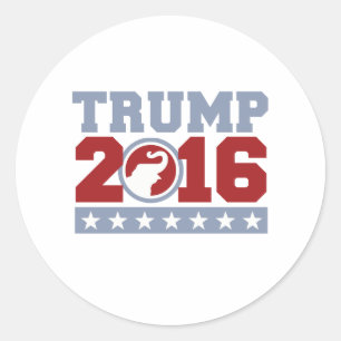 Adesivo Design de elefante redondo Trump 2016
