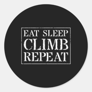 Adesivo Design de Escalada Para Escaladores Comer Dormir E