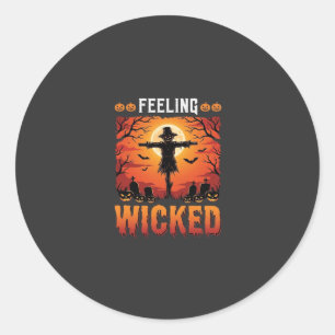 Adesivo Design de Espantalho de Halloween Sentindo-se Malv