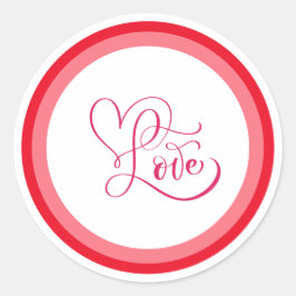 Adesivo Design de Estilo Amor Rosa Fofo