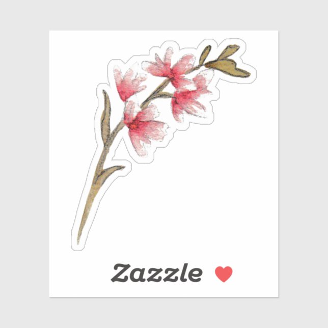 Adesivo Design de Estilo de Flor abstrato (Folha)