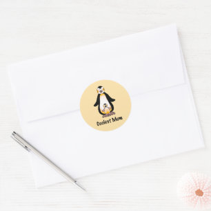 Adesivo Design de Família de Pinguim da Mãe Mais Legal