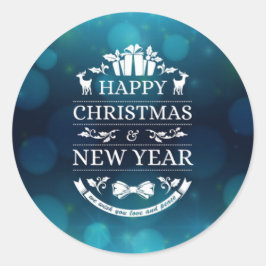 Adesivo Design de Feliz ano novo fantástico