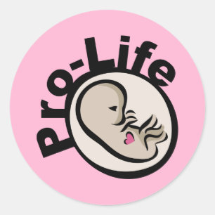 Adesivo Design de Feto Pro-Life