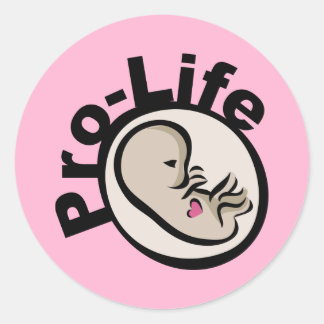 Adesivo Design de Feto Pro-Life