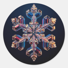 Adesivo design de floco de neve de cristal