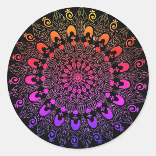 Adesivo Design de Flor Mandala