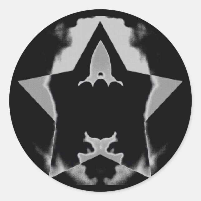 Adesivo Design de foguete (Frente)