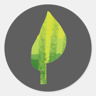 Adesivo Design de folha ecológica