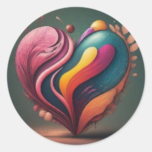 Adesivo Design de Forma do Coração