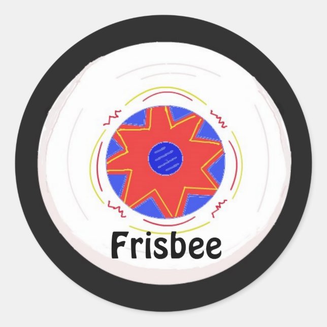 Adesivo Design de Frisbee legal (Frente)