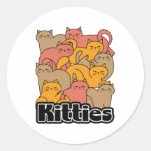 Design de Gatinho de  bonitos - Arte de gatos ador