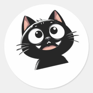 Adesivo Design de Gato Preto Esbelto