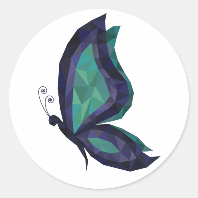 Adesivo Design de geometria policêntrica moderna e alta te (Frente)