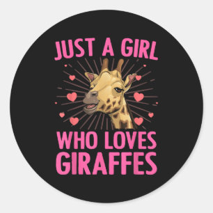 Adesivo Design De Girafa Engraçada Para Mulheres Safari Gi