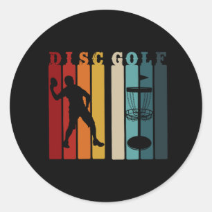 Adesivo Design de Golf de Disco Retroativo Frisbee Lover