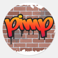 design de grafite do pimp