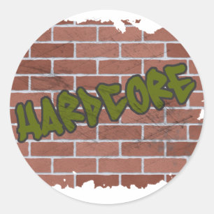Adesivo design de grafite hardcore