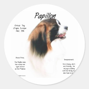 Adesivo Design de História de Papillon (Phalene)