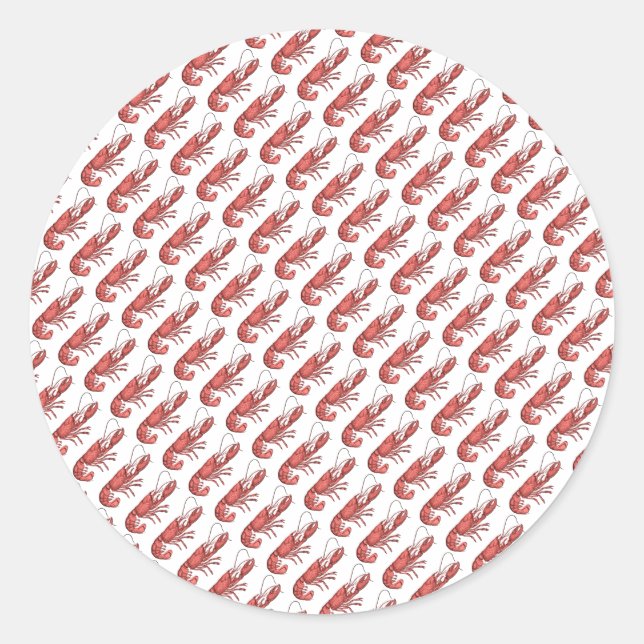 Adesivo Design de Imagem Red Lobster (Frente)