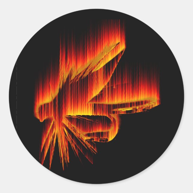 Adesivo Design de Incêndio por Voo Molhado (Frente)