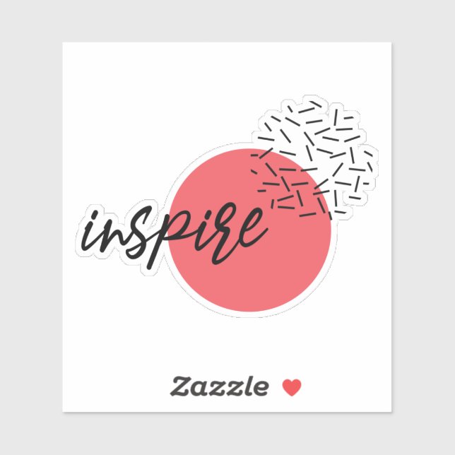 Adesivo Design de inspiração simples, engraçada, moderna e (Folha)