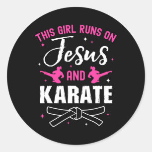 Adesivo Design De Karate Engraçado Para Mulheres Meninas K