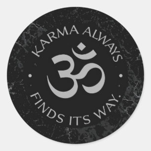 Adesivo Design de Karma Om espiritual - Coleção de Mentidã