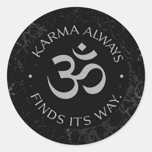 Adesivo Design de Karma Om espiritual - Coleção de Mentidã (Frente)