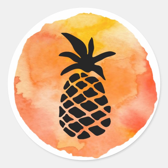 Adesivo Design de Laranja e Abacaxi (Frente)