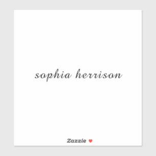 Adesivo Design de Letra Moderna com Nome Personalizado
