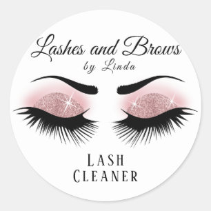 Adesivo Design de Limpeza de Extensão Eyelashes - Rosa Do