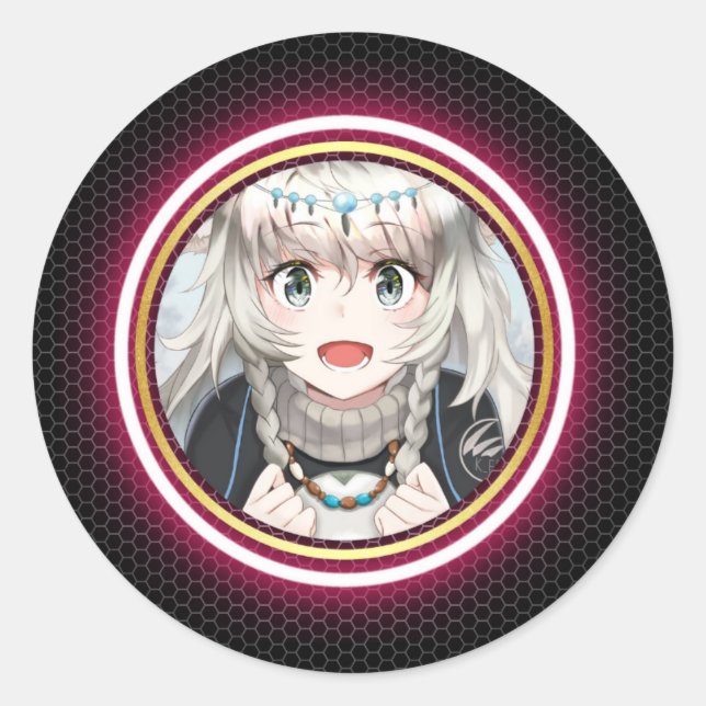Adesivo Design de logotipo animado (Frente)
