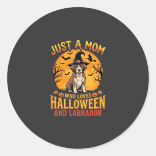 Adesivo Design de Mãe Labradores no Halloween Feiticeira C