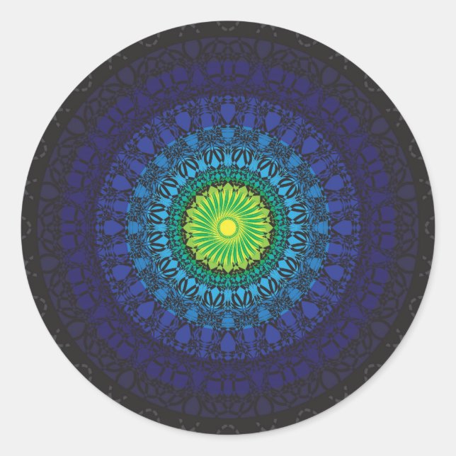 Adesivo Design de Mandala Preto (Frente)