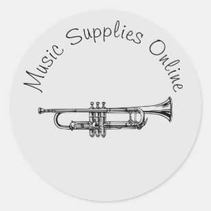 Adesivo design de marca de música Marcas comerciais
