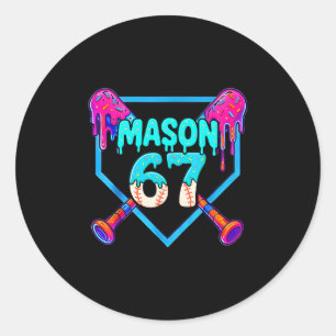 Adesivo Design de meme engraçado de sorvete pingando Mason