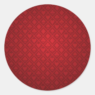 Adesivo Design de Mesa de pôquer de feltro vermelho