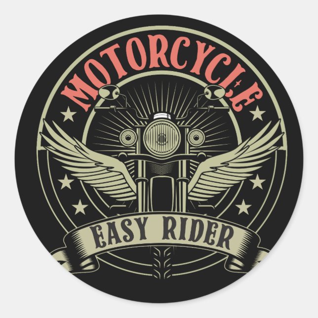 Adesivo design de motociclismo fácil (Frente)