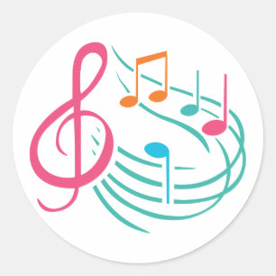 Adesivo design de música adesiva