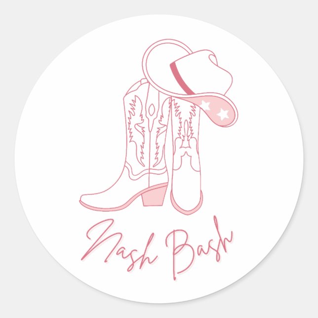 Adesivo Design de Nash Bach para a Bachelorette | Botas Co (Frente)